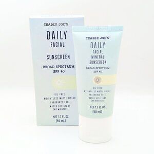 2 Tubes TJ's Daily Facial Mineral Sunscreen, Non-Nano Zinc Oxide, Ex: 2027